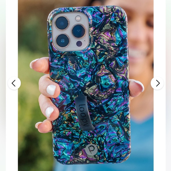 Loopy Case Iridescent Blue and Purple Phone Case - Picture 1 of 6